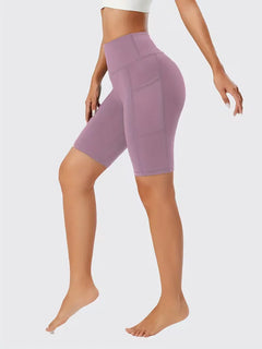 Slim-fit high-waisted shorts