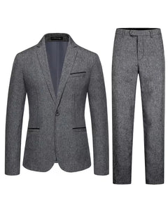 Pak met slim fit en lange mouwen