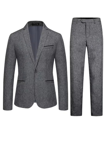 Pak met slim fit en lange mouwen
