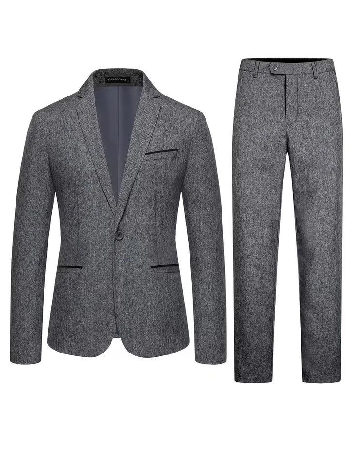 Pak met slim fit en lange mouwen