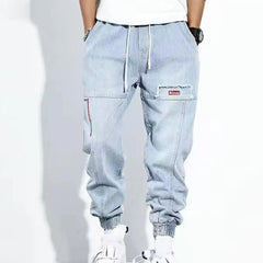 Derrick | Stretchbroek in de kleur Lichtblauw voor heren in stijl geschikt voor alle seizoenen.