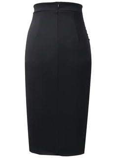 Plooirok met hoge taille
