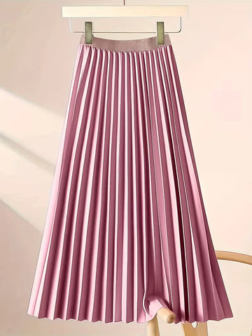Plooirok met hoge taille