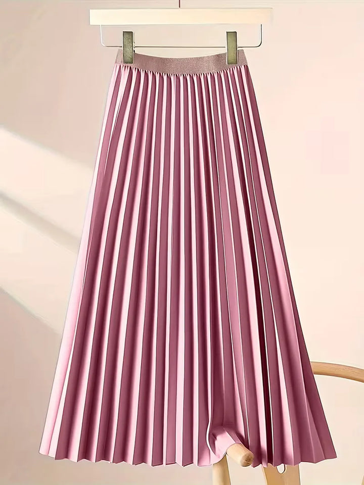 Plooirok met hoge taille