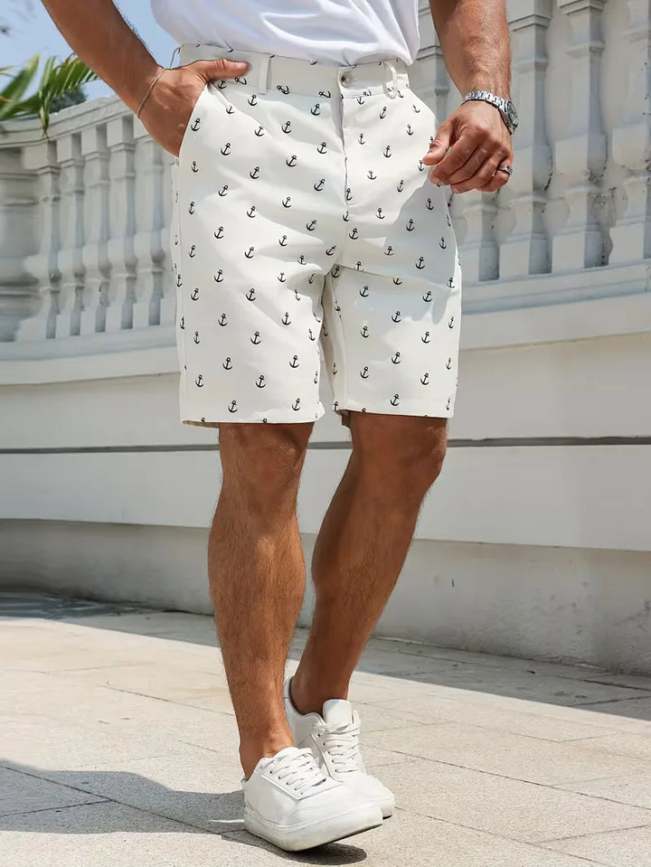 Shorts met ankerpatroon