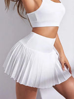 Plooirok met hoge taille