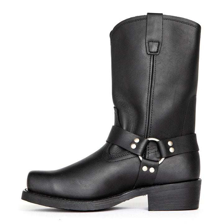 Dirk | Heren gesp riem cowboy laarzen in de kleur Zwart voor heren in stijl ideaal voor de herfst.