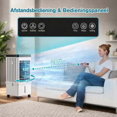 Portable air conditioner met wielen