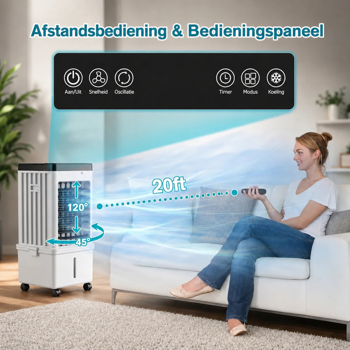 Portable air conditioner met wielen