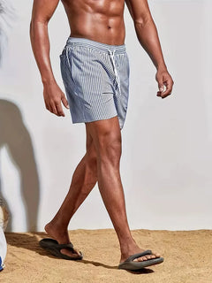Zwemshorts met gestreept patroon