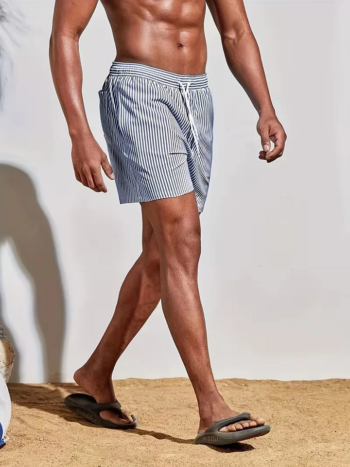 Zwemshorts met gestreept patroon