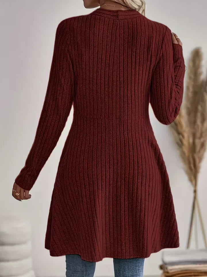Zwarte cardigan met V-hals