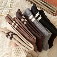 Lange sokken met ribbed textuur
