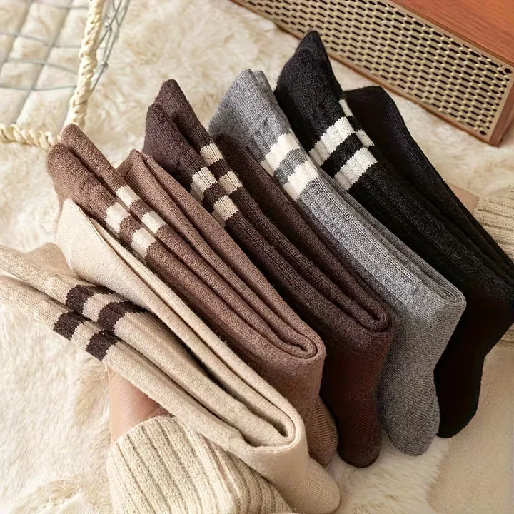 Lange sokken met ribbed textuur