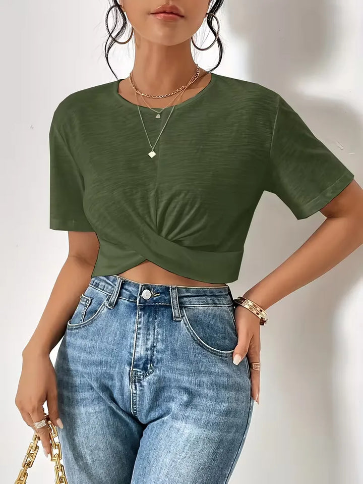 T-shirt met twistdetail