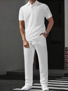 Lounge set met polo en broek