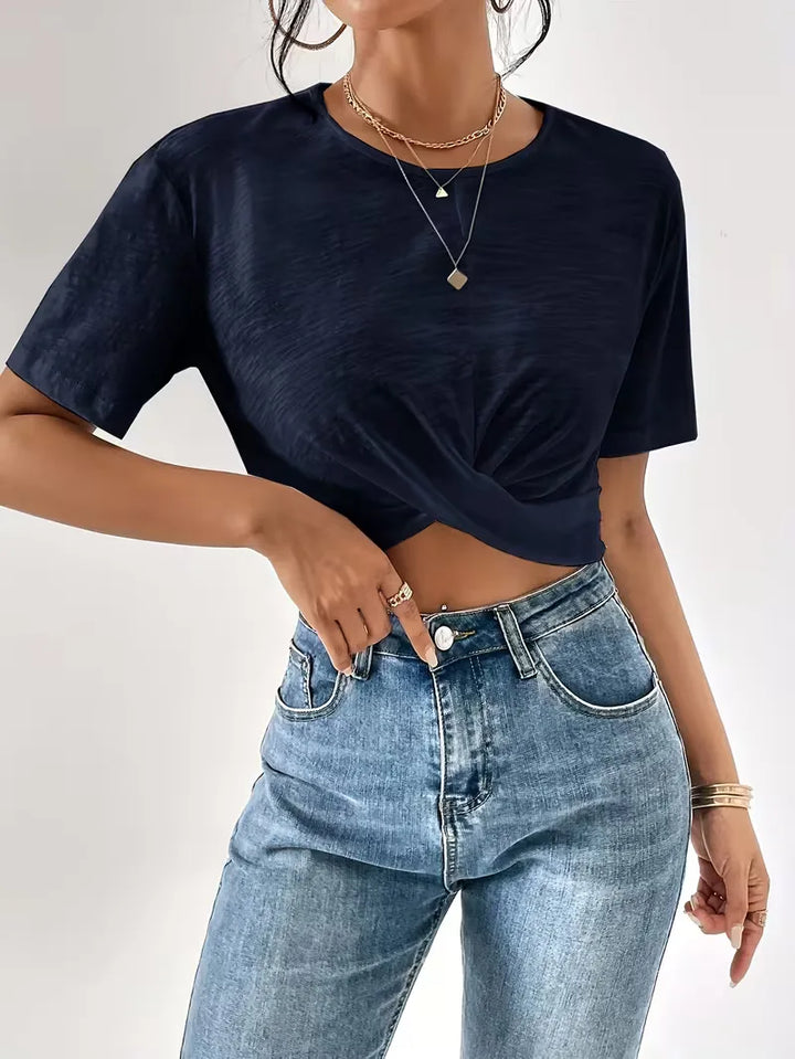 T-shirt met twistdetail