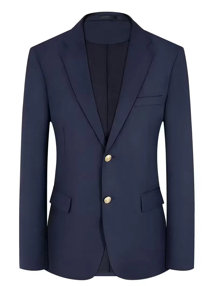 Colbert slim fit met gouden knopen