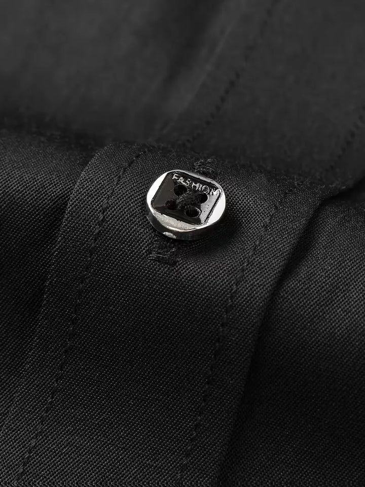 Nette overhemden slim fit mandarin kraag