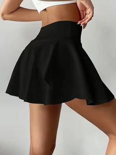Plooirok met hoge taille