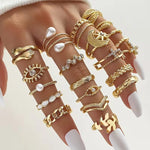Set van 22 vintage ringen