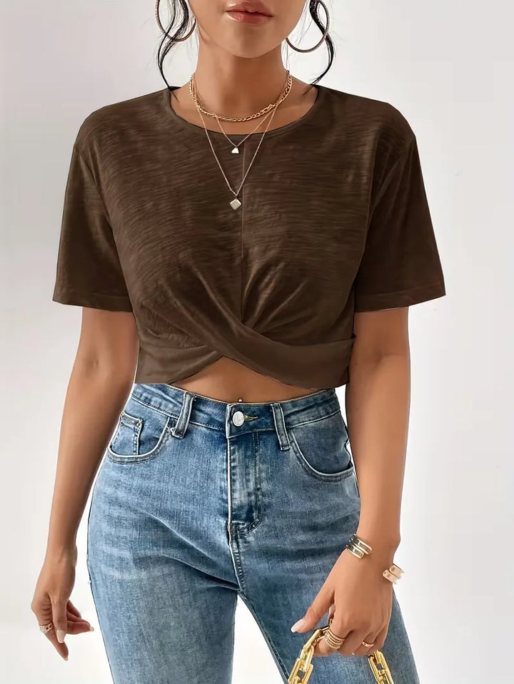 T-shirt met twistdetail