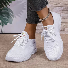 Lage sneaker met ademend mesh