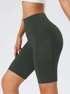 Slim-fit high-waisted shorts