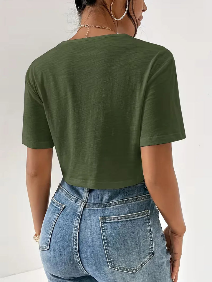 T-shirt met twistdetail