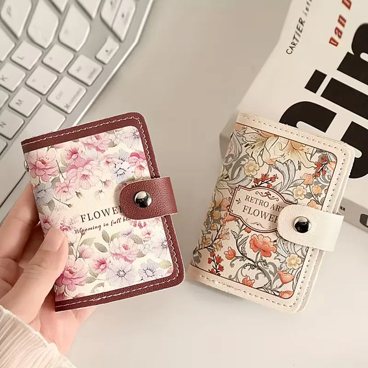 Kaarthouder met bloemenprint