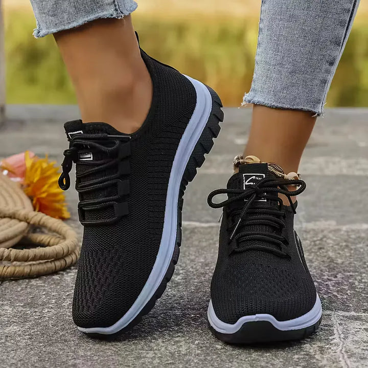 Lage sneaker met ademend mesh