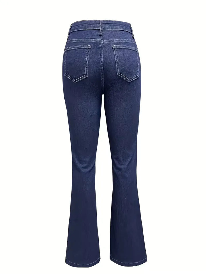 Flared jeans met hoge taille