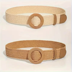 Brede riem met ronde gesp