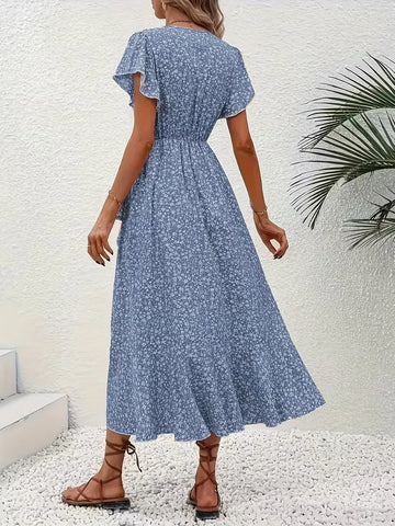 Wikkeljurk met bloemen
