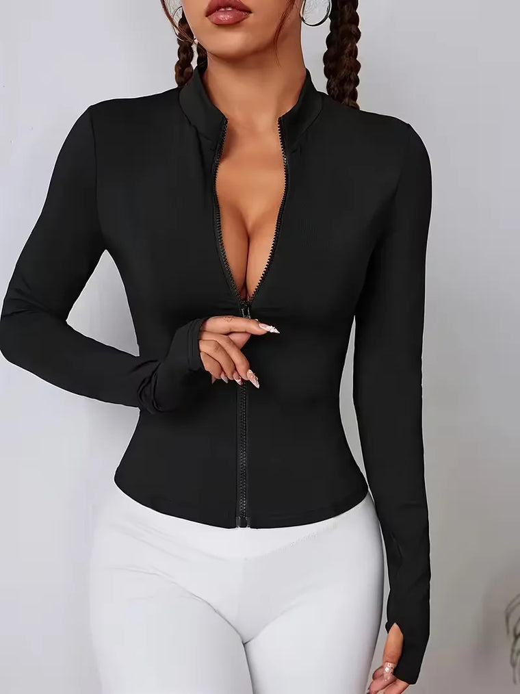 Sporttop met lange mouwen