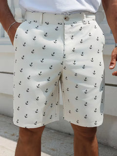 Shorts met ankerpatroon