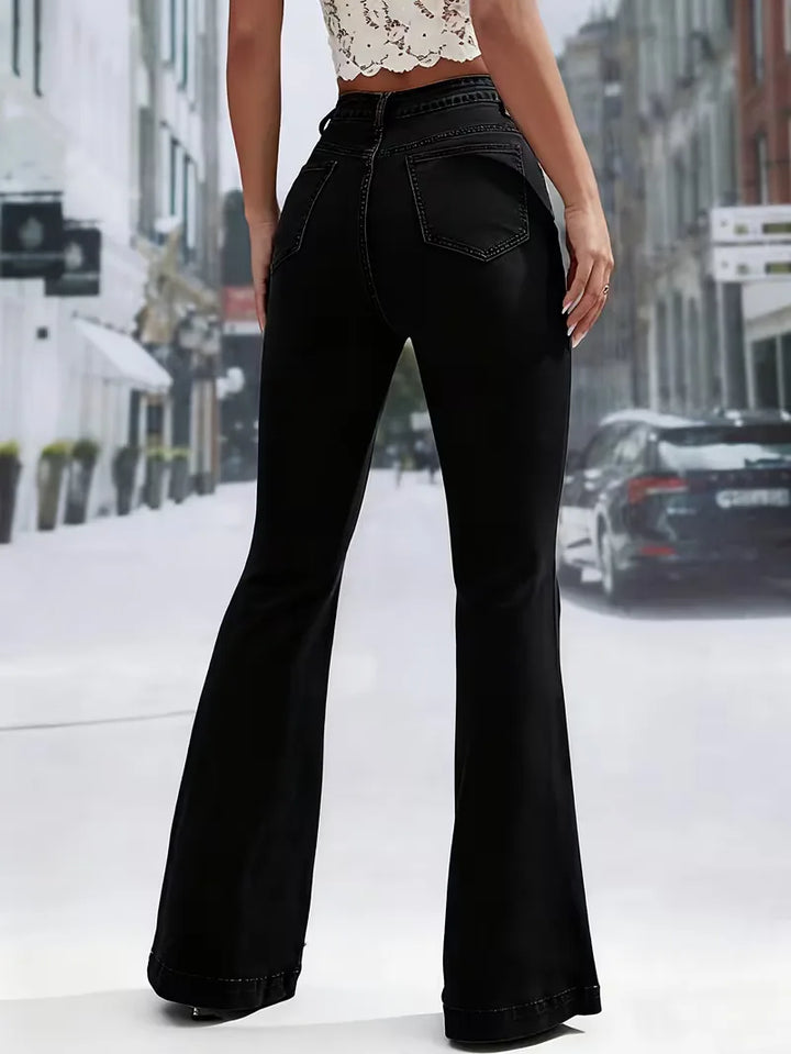 Flared jeans met hoge taille