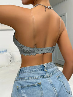 Strapless lace bustier