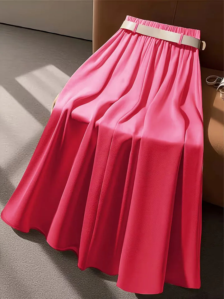 Plooirok met hoge taille