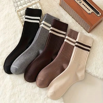 Lange sokken met ribbed textuur