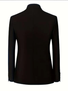 Blazer slim fit met mandarin collar