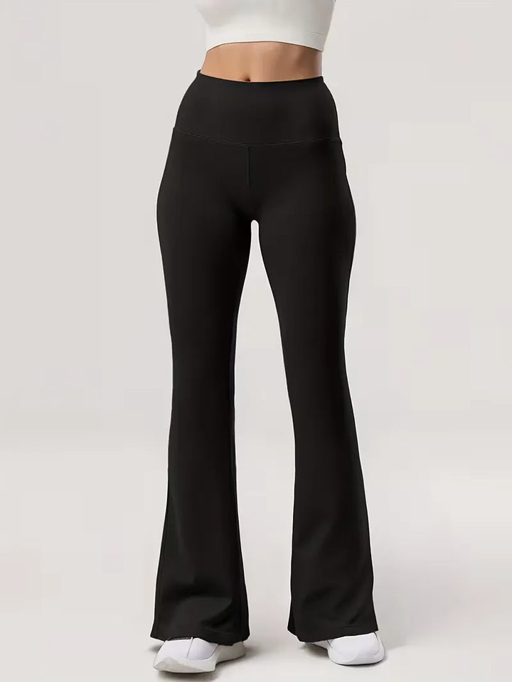 Flared broek met hoge taille