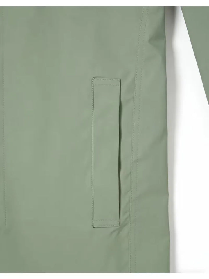 Slim fit trenchcoat met zakdetail
