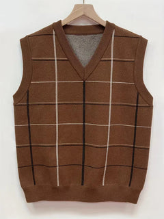 Mouwloos vest met V-hals