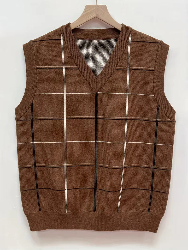 Mouwloos vest met V-hals