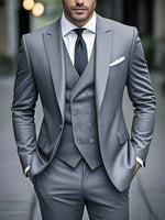 Drie-delig slim fit pak