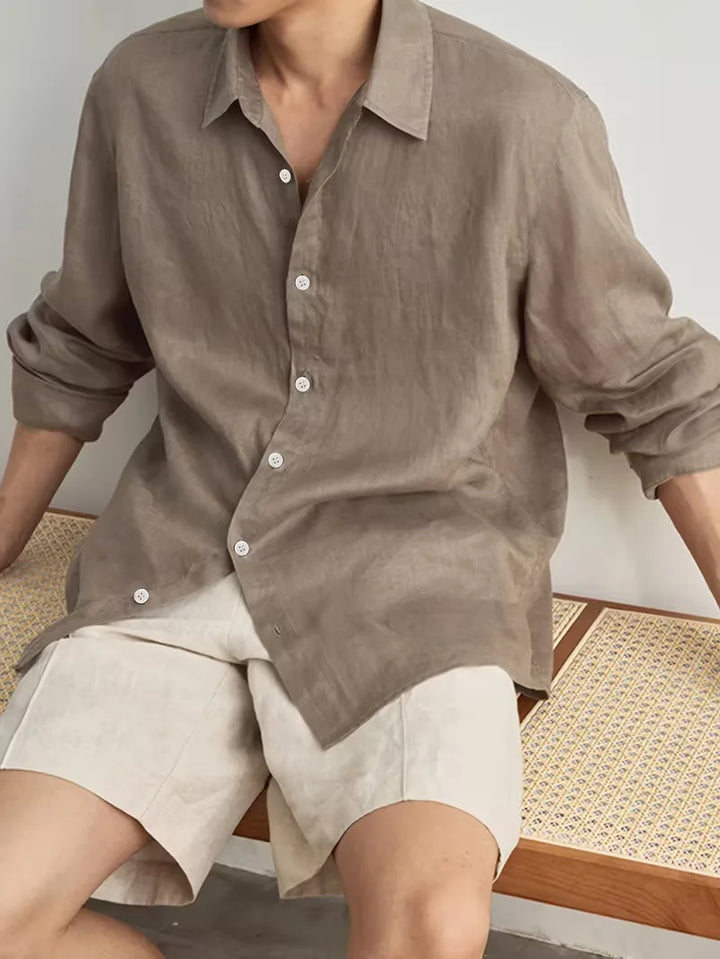 Casual heren shirt met lange mouwen