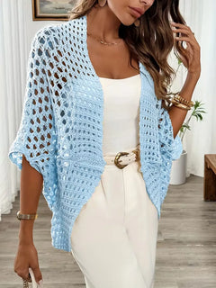 Oversized cardigan met hollow-out design