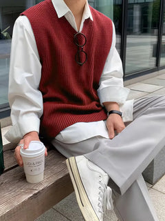 Mouwloos V-neck Vest