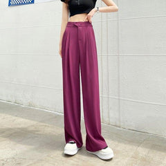 Elke | Brede stijlvolle pantalon in de kleur Fuchsia voor dames in Formal stijl ideaal voor de lente.